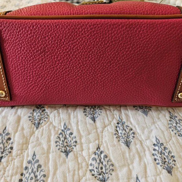 Dooney & Bourke Erica Pebbled Leather Hobo Shoulder Bag Fuchsia Pink - Picture 8 of 16